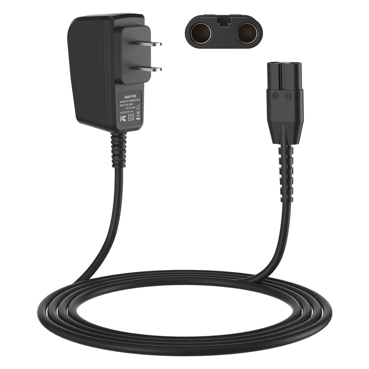 5V 1A Replacement Charger for Manscaped Lawn Mower 3.0/2.0 Electric Groin Hair Trimmer - Power Adapter Cord for Manscape Shaver - Perfect for Travel, Gym & Home Use