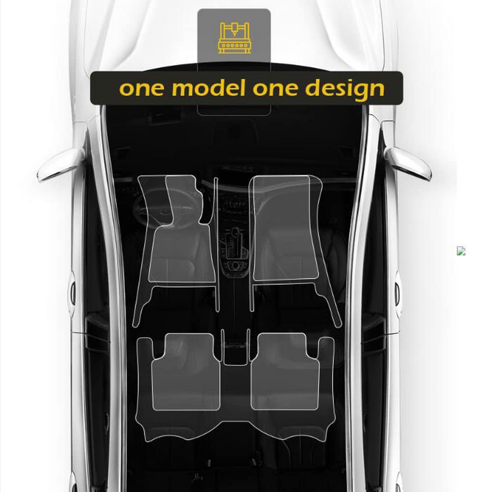 Premium Custom Car Floor Mats - Universal Fit for 99% Cars, Trucks & SUVs | Waterproof Leather Automotive Floor Liners | Vehicle-Specific Design | Black Car Accessories | Perfect for Daily Commute, Road Trips & All-Weather Protection