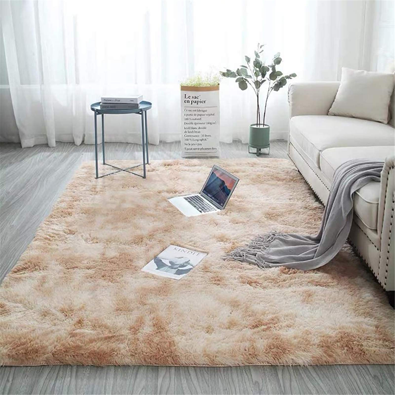 Soft Fluffy Shag Fur Area Rugs - Cozy Plush Fuzzy Carpet for Bedroom, Living Room, Nursery & Dorm | Kids Play Mat, Home Decor Accent Rug for Indoor Floor Comfort