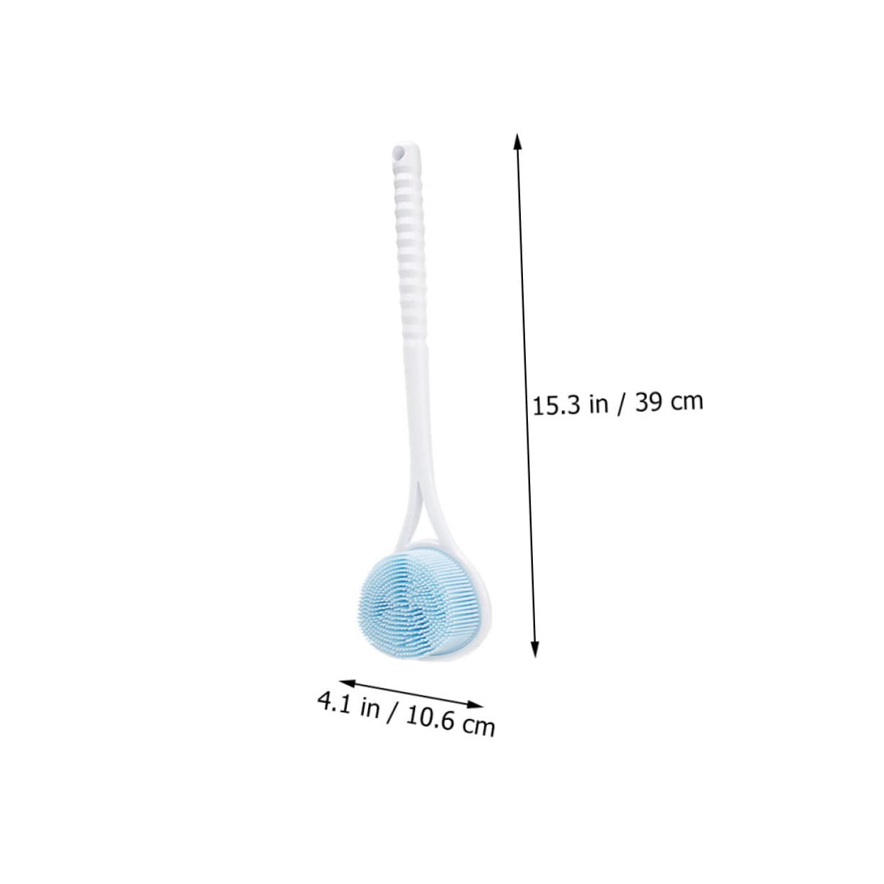 OHPHCALL Long Handle Back Scrubber Brush - Exfoliating Shower Brush with Easy Hanging Storage | Perfect for Deep Cleaning, Dead Skin Removal & Spa-Like Bath Experience