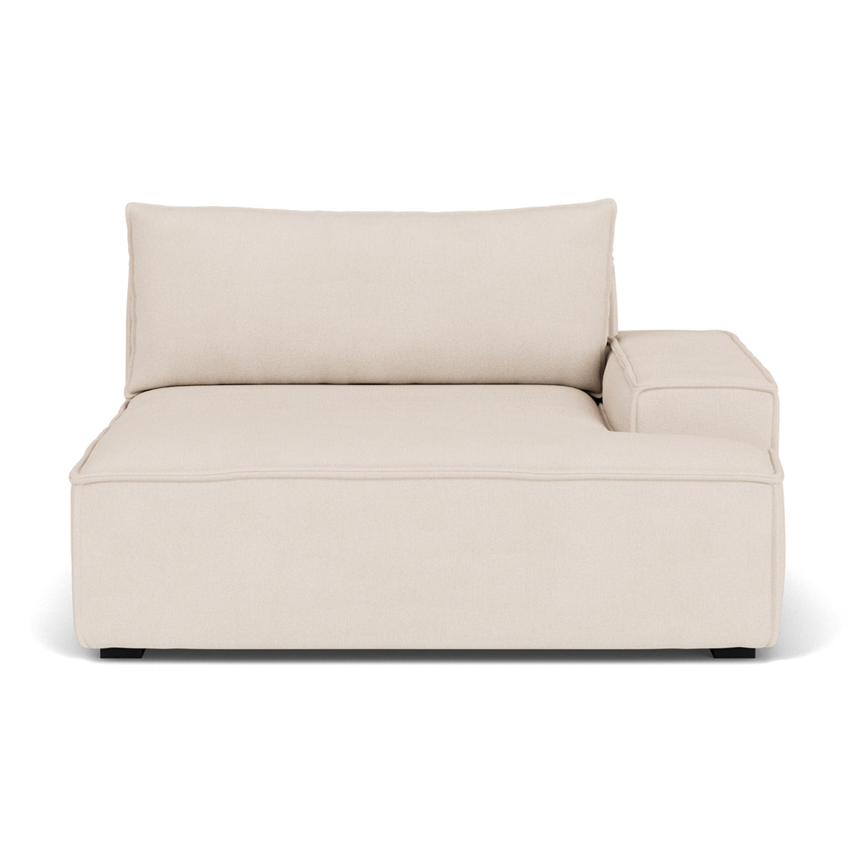 Daphne Fabric 1-Seater Right Arm Modular Sofa - Compact Modern Living Room Furniture for Small Spaces & Apartments