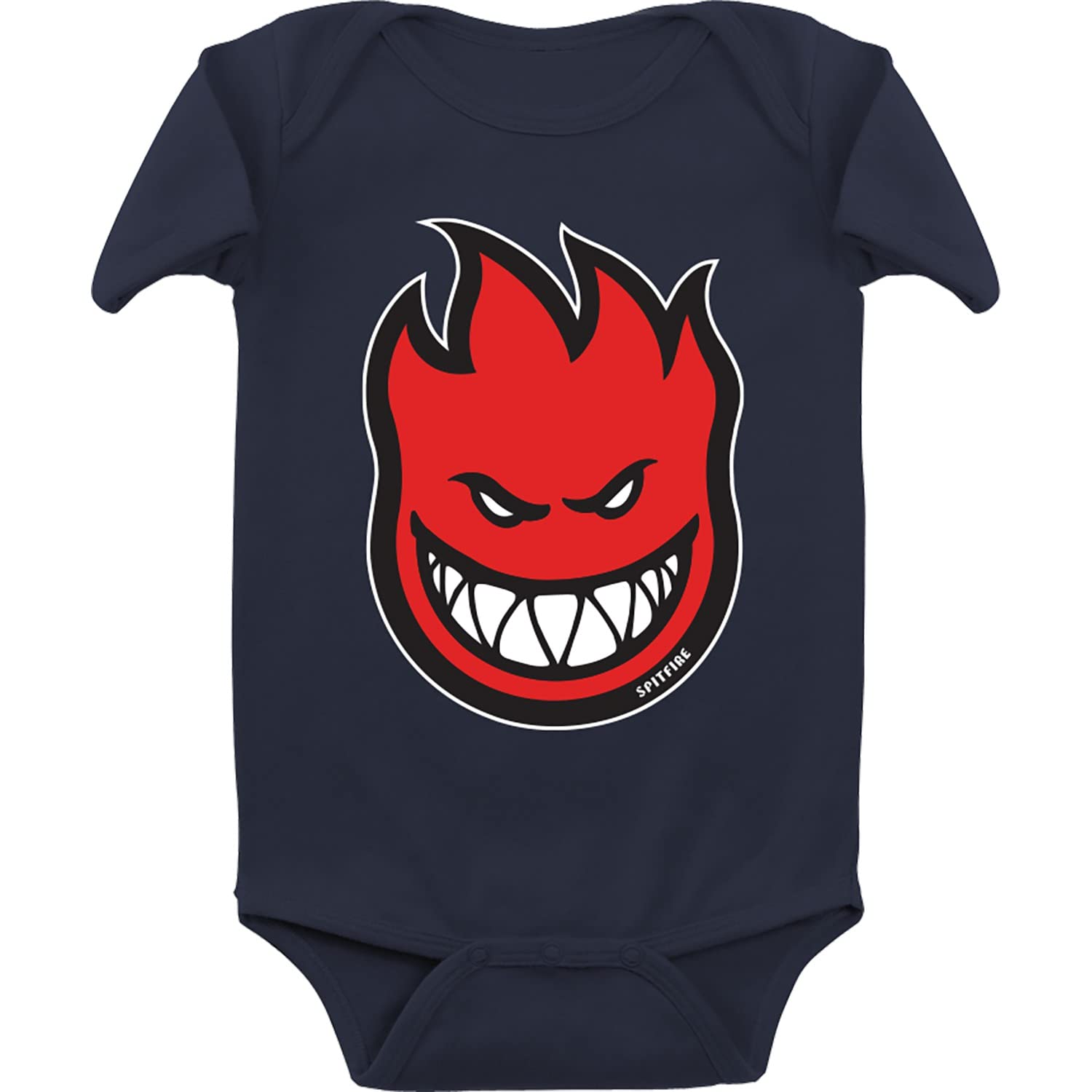 Spitfire Wheels Bighead Fill Navy & Red Baby Onesies - Soft & Comfortable Bodysuit for Infants, Perfect for Casual Wear, Playtime & Photo Shoots