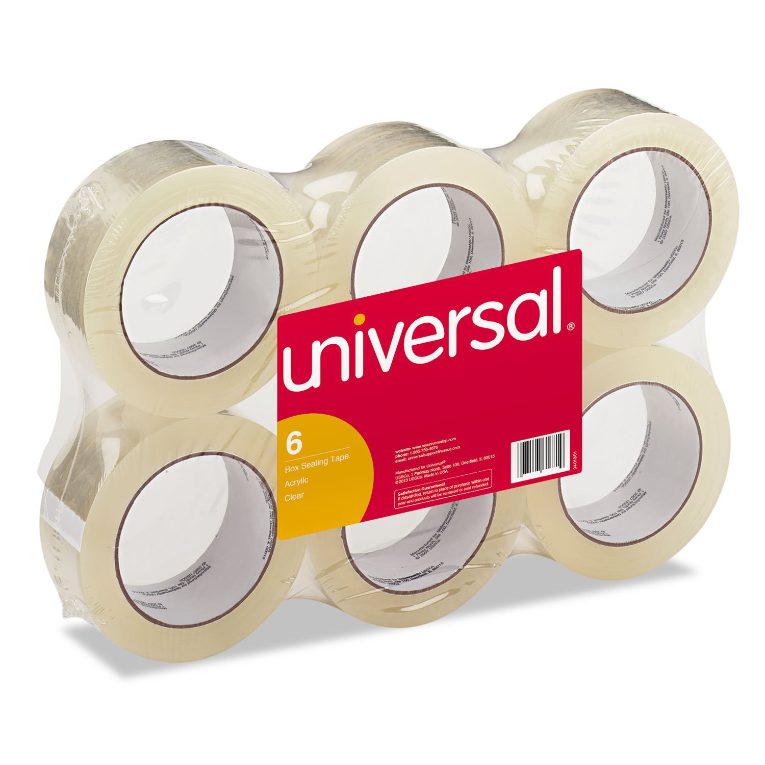 6-Pack Box Sealing Tape for Shipping & Packaging