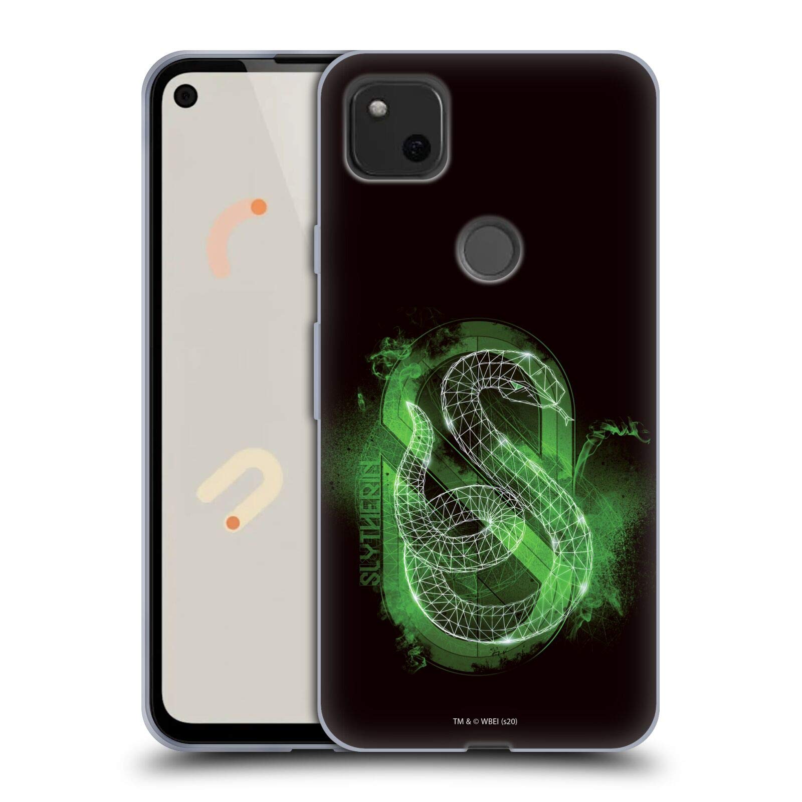 Harry Potter Slytherin Case for Google Pixel 4a - Soft Gel Phone Cover for Wizards