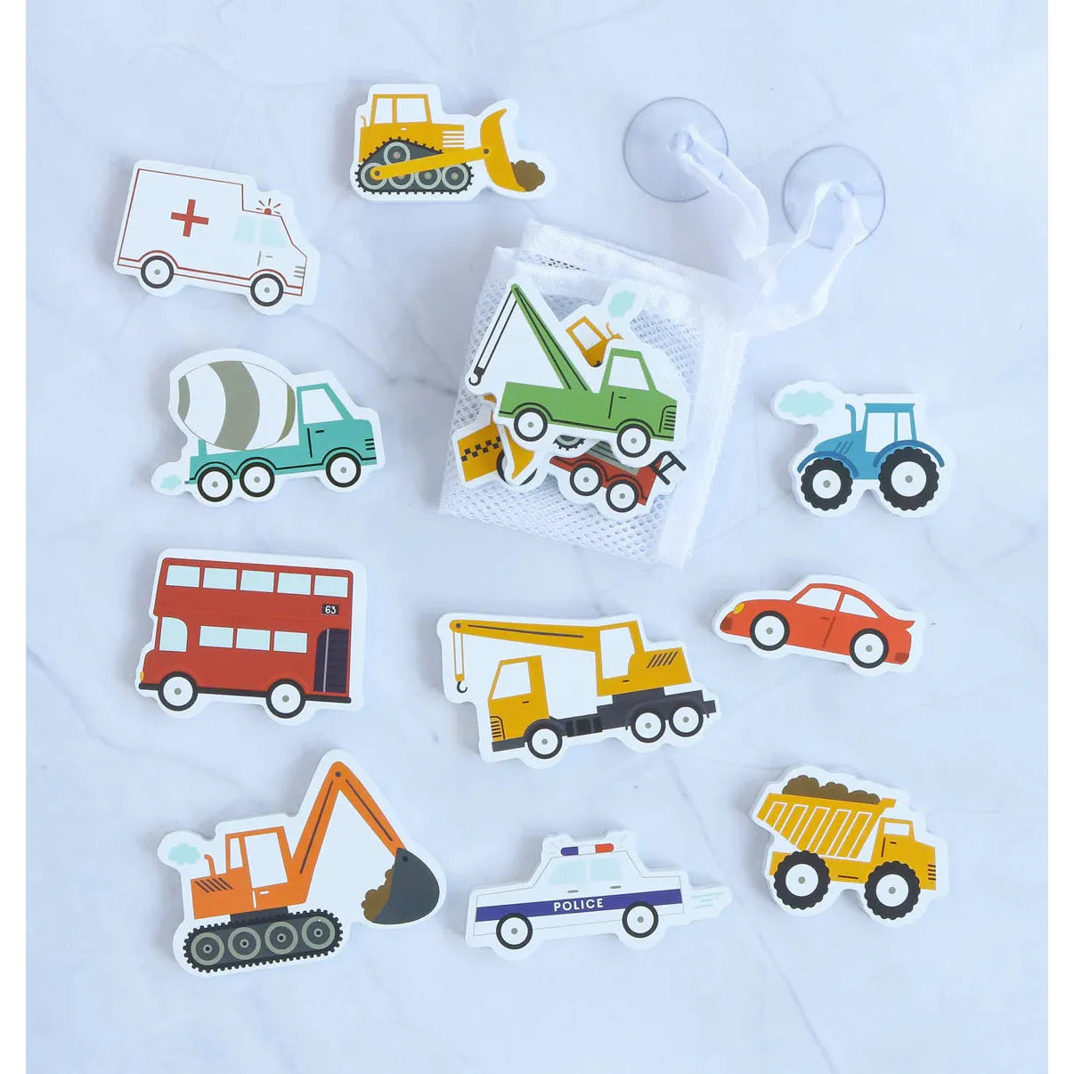 Best Foam Bath Toys for Kids - Fun Vehicle Set for Bathtime Play | Safe & Non-Toxic Bath Time Toys for Toddlers & Children