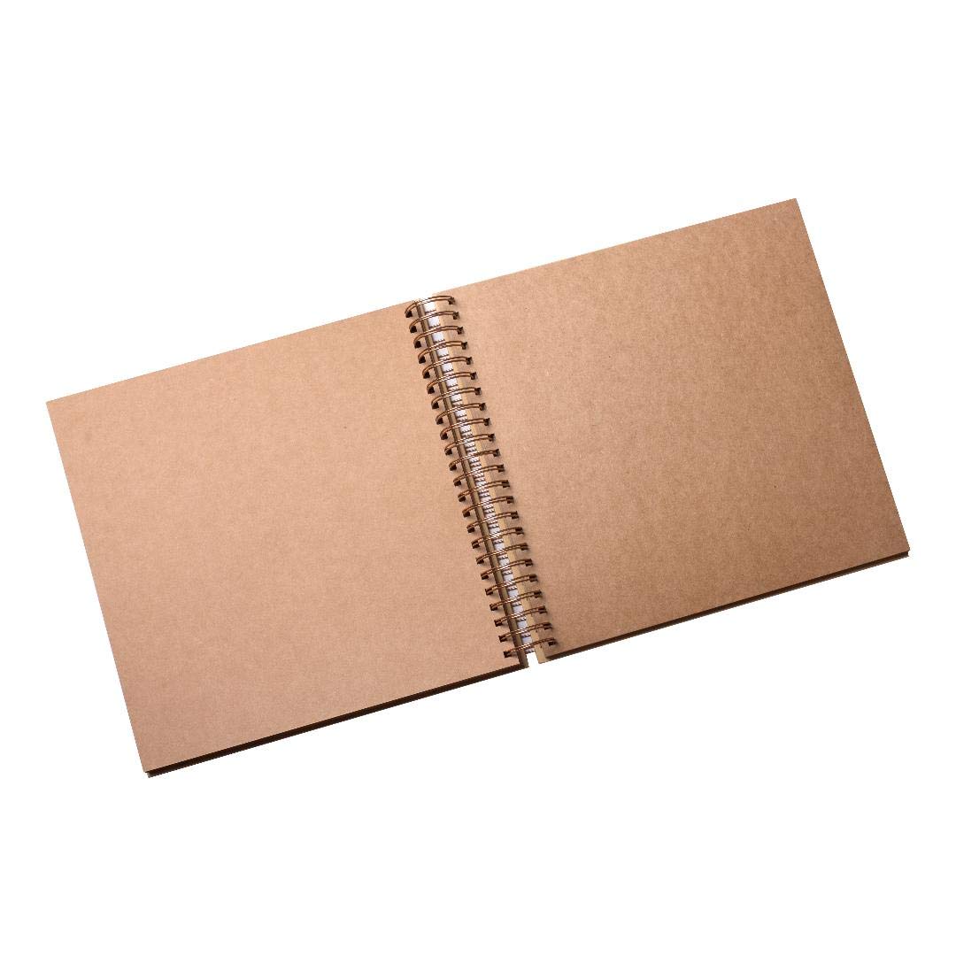 12x12 Large Scrapbook Album | 3.6 LBS Heavy Duty Kraft Hardcover Notebook | 50 Sheet 100 Page Photo Album | Ideal for Baby Books, Sketchbooks, Wedding Albums, and Memory Keeping