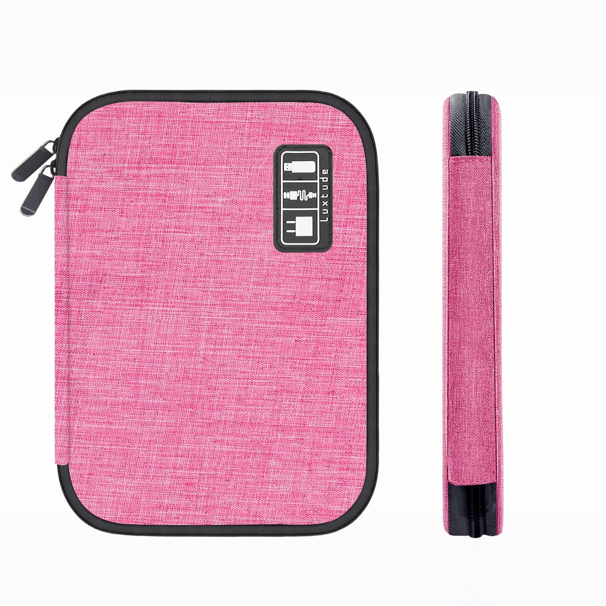 Luxtude Travel Cable Organizer Bag - Electronic Cord Storage Case for Chargers, USB Cables & Tech Accessories - Perfect for Business Trips, Vacations & Daily Commute