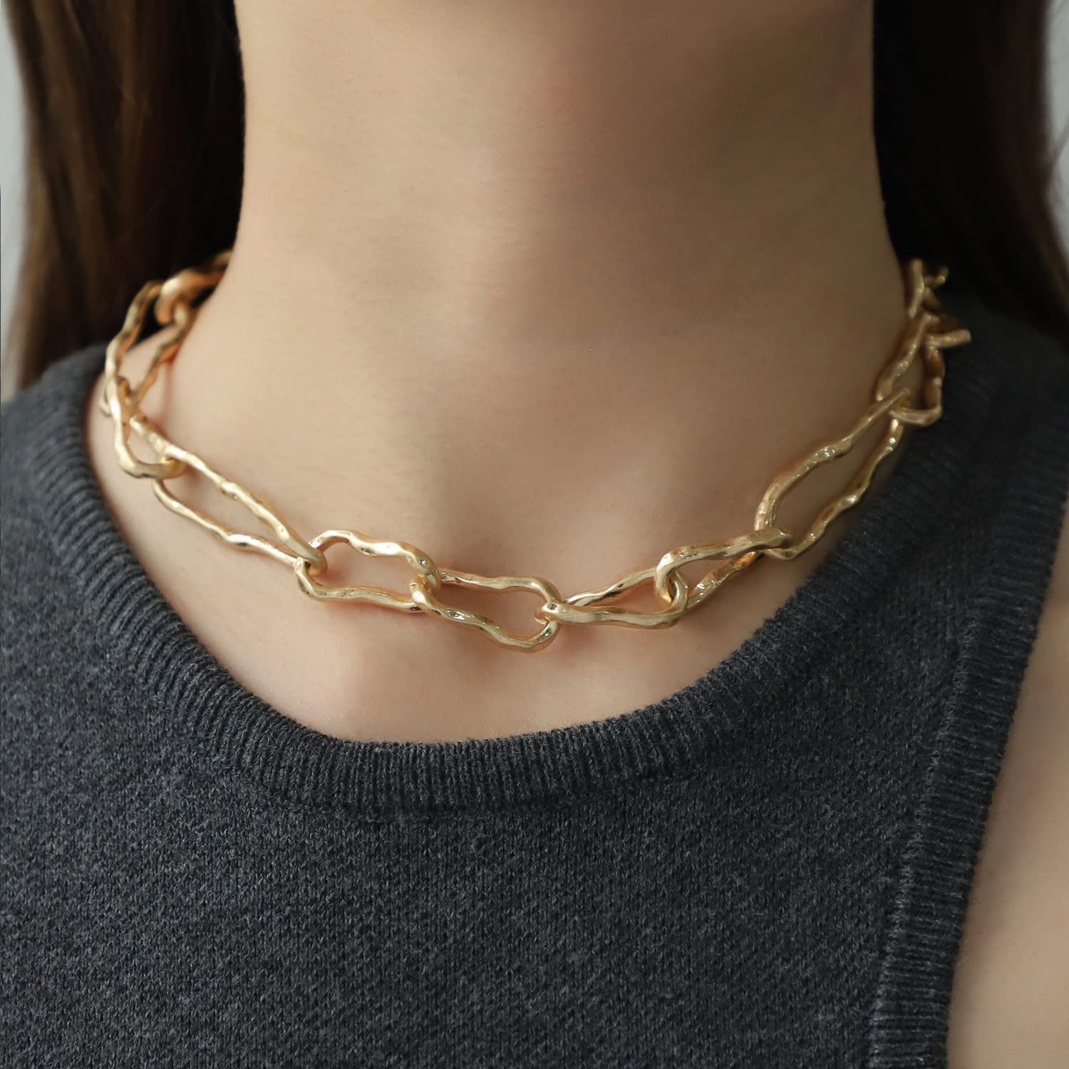 18K Gold Jewelry Set for Women - Elegant Link Chain Necklace, Matching Bracelet & Earrings - Perfect Gift for Birthday, Anniversary & Valentine's Day - Ideal for Parties, Weddings & Special Occasions