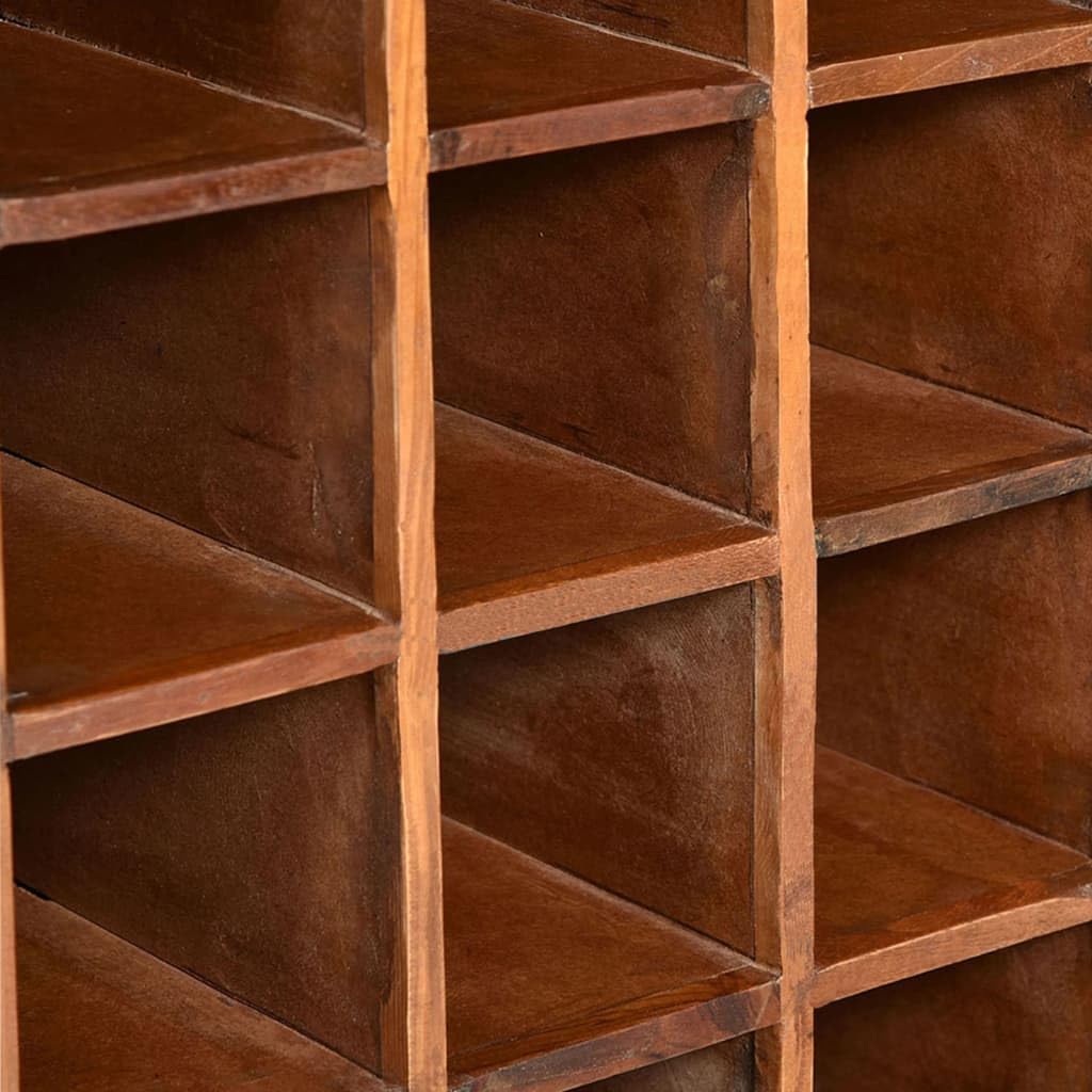 16 Bottle Wine Rack - Solid Reclaimed Wood Wall Mounted Storage for Kitchen, Dining Room or Wine Cellar - Rustic Home Decor for Wine Lovers