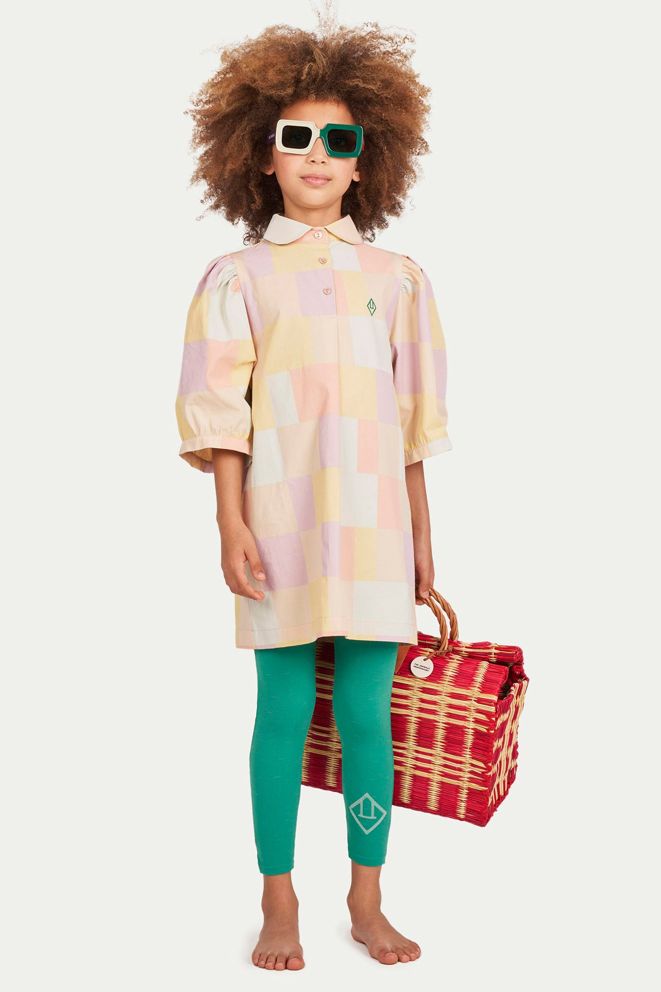 Girls' Animal Observatory Mouse Beige Dress - Cute & Comfortable Outfit for Playdates, School, and Parties