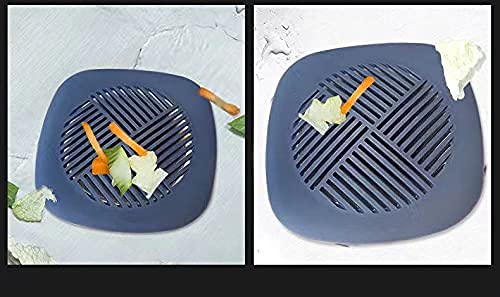 Premium Silicone Hair Catcher for Shower & Sink Drain - Bathtub Drain Cover, Square Drain Stopper for Tub, Kitchen & Bathroom (Coral Red) - Prevent Clogs & Keep Pipes Clean for Hassle-Free Drainage