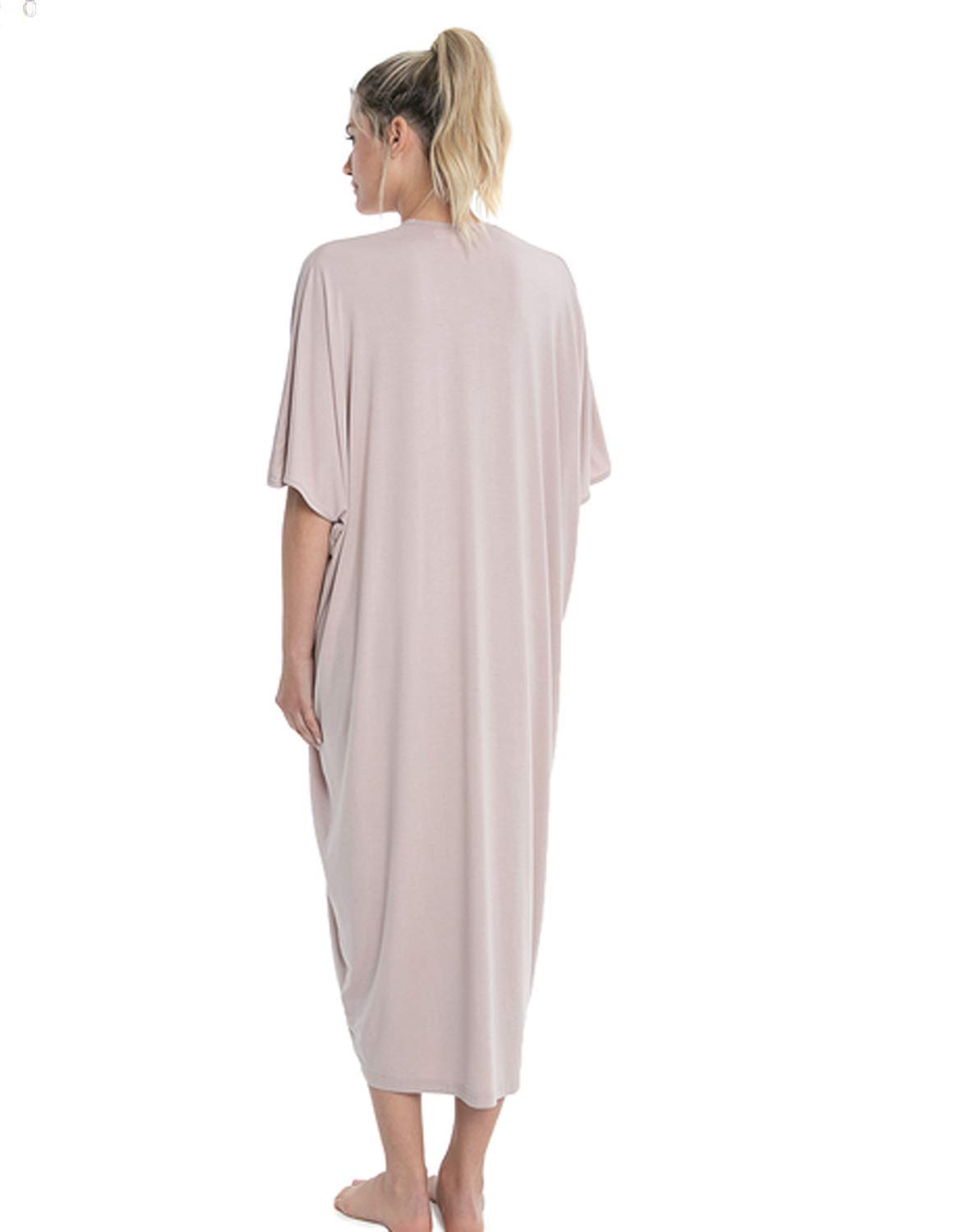BAREFOOT DREAMS Luxe Milk Jersey Caftan - Ultra Soft Lounge Dress for Women | Perfect for Home, Beach & Vacation Wear | Cozy Loungewear & Cover-Up