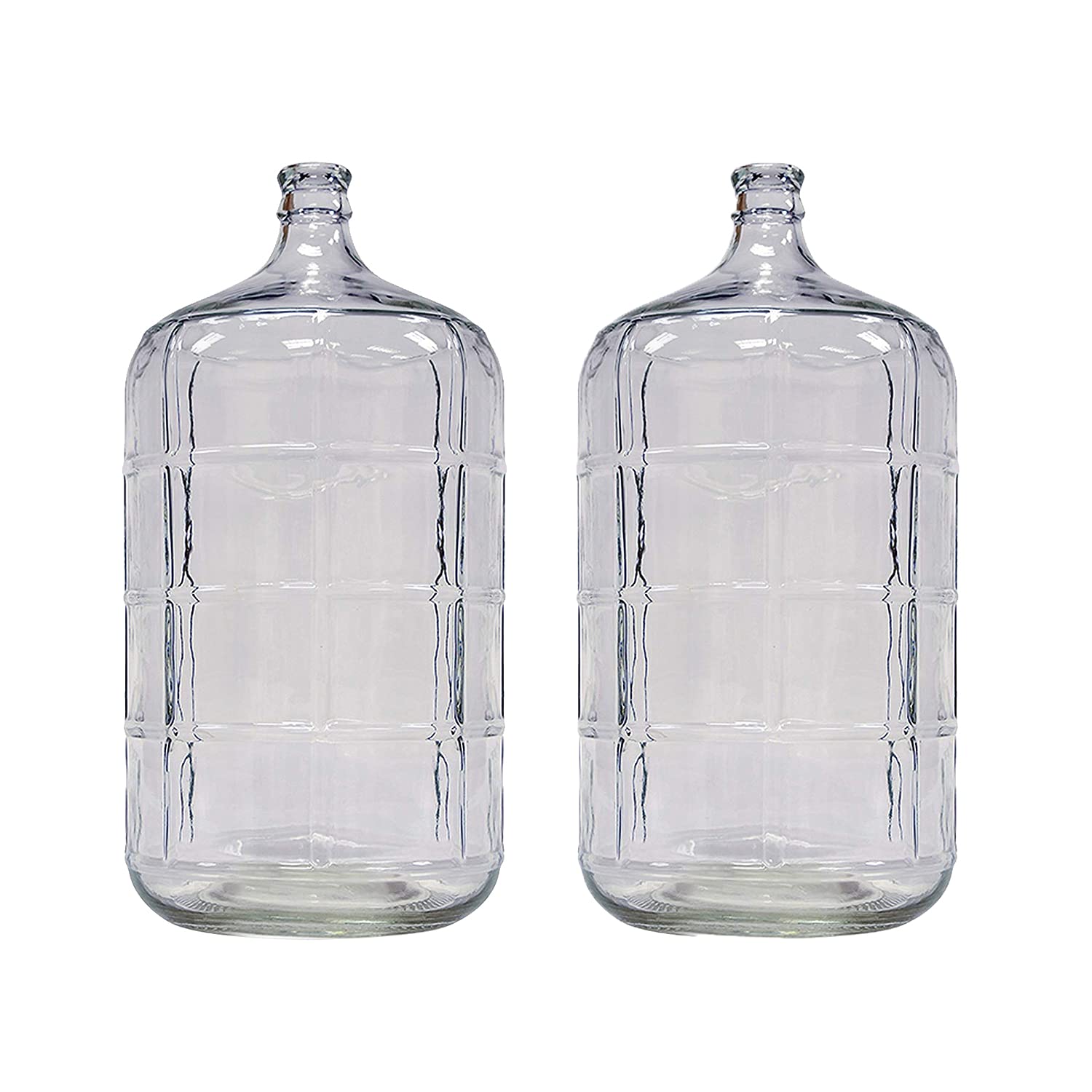 Home Brew Ohio 6 Gallon Glass Carboy Set of 2 - Premium Home Brewing Equipment for Beer, Wine & Mead Making - Perfect for Fermentation & Aging