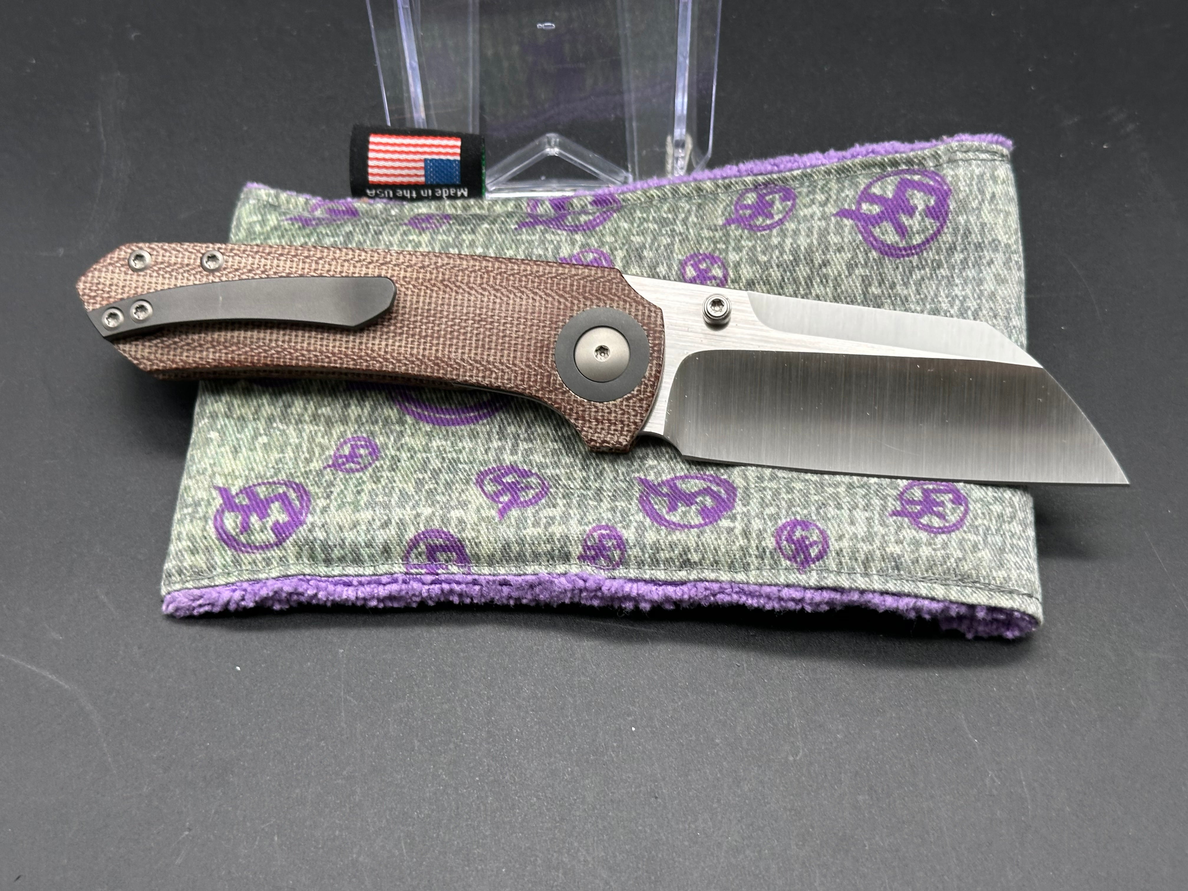 CK Maverick Red Micarta Pocket Knife - High-Quality EDC Folding Knife for Camping, Hiking & Outdoor Adventures