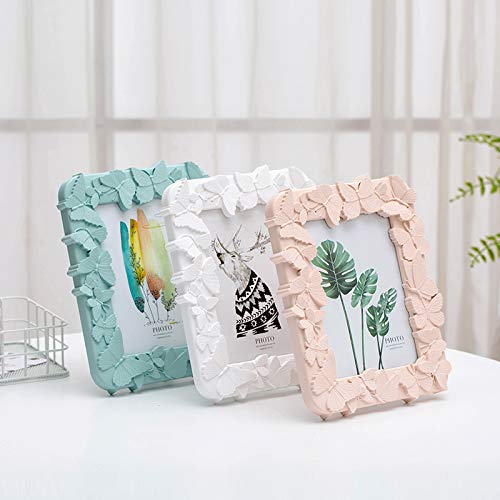 Sizikato 5x7 Photo Frame - Elegant Butterfly Swarm Trim Wall or Tabletop Display - Perfect for Home Decor, Wedding Photos & Gift Giving