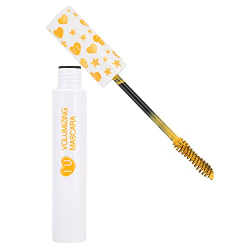 Color Curl Mascara - Golden Yellow Colored Eyelash Mascara for Long, Curled Lashes | Waterproof & Smudge-Proof Makeup | Perfect for Parties, Halloween & Cosplay (7# Golden Yellow, Santa Claus)