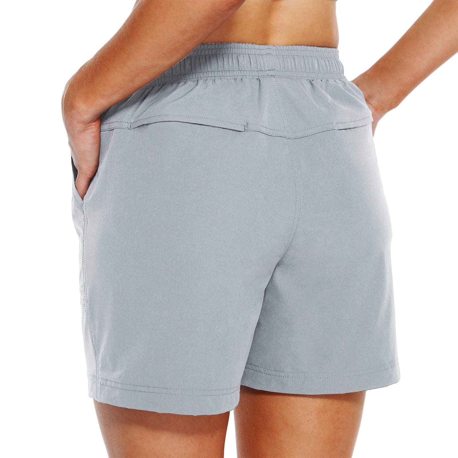Women's Quick Dry Hiking Shorts Khaki for Outdoor Sports