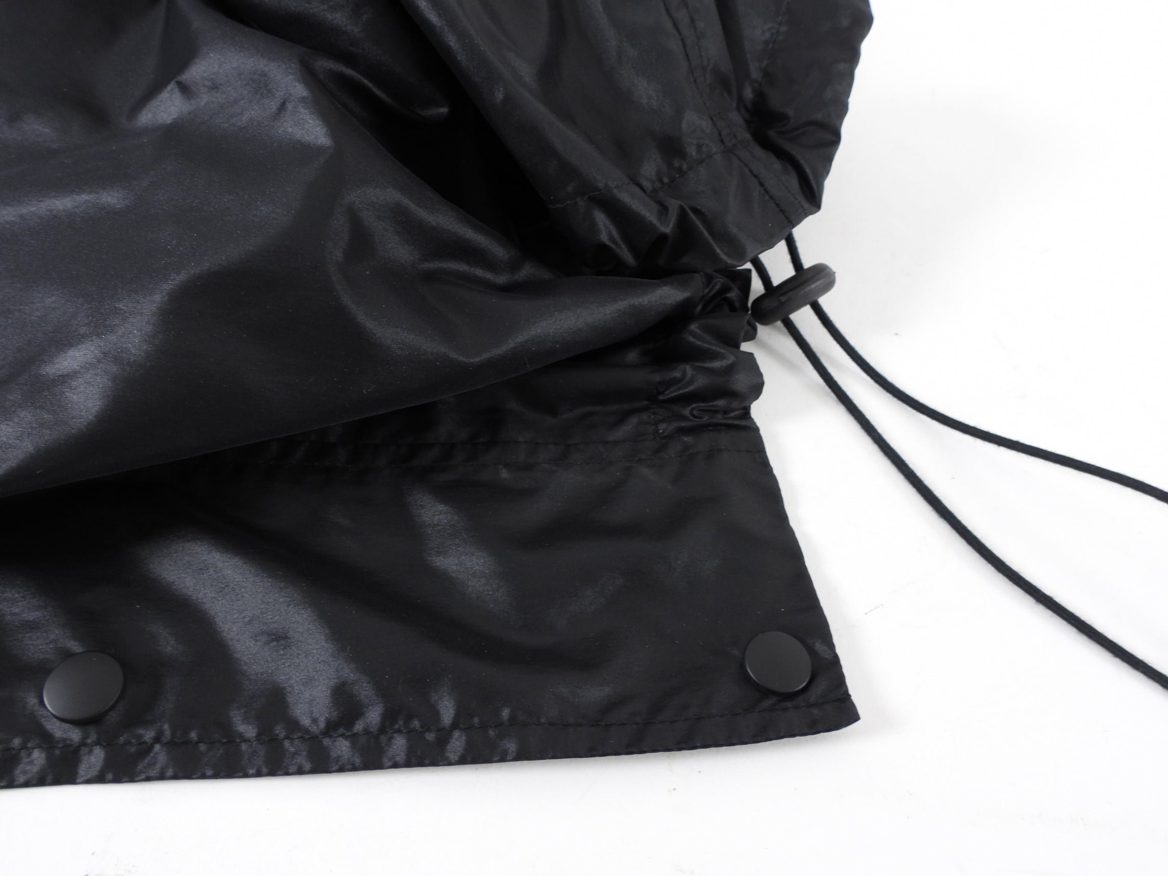 Balenciaga Black Lightweight Nylon Hooded Windbreaker Jacket - Size FR36 | Waterproof Windbreaker for Men & Women | Perfect for Outdoor Activities, Travel & Streetwear Fashion