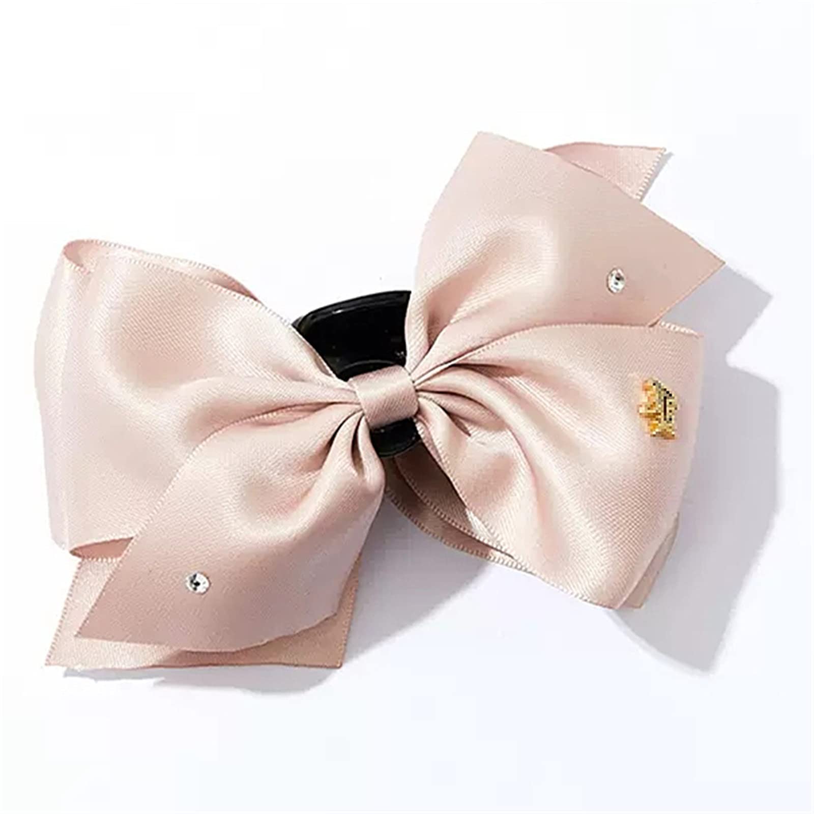 Korean Style Shark Clip Hair Claw - Elegant Lotus Pink Bow Grip Ponytail & Braid Hair Clip for Women | Perfect for Office, Wedding, Party & Daily Hairstyles