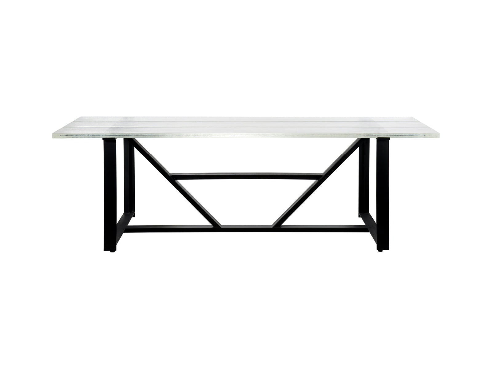 Modern Iceberg Glass Top Dining Table - Stylish & Durable for Kitchen, Dining Room, Restaurant - Perfect for Family Gatherings & Dinner Parties