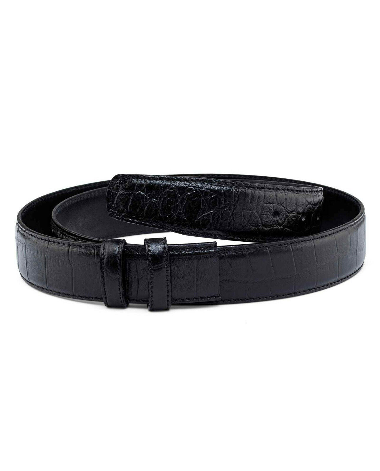 Montblanc Replacement Strap - 35mm Croco Embossed Adjustable Leather Belt for Watches | Perfect for Dress Watches & Formal Occasions