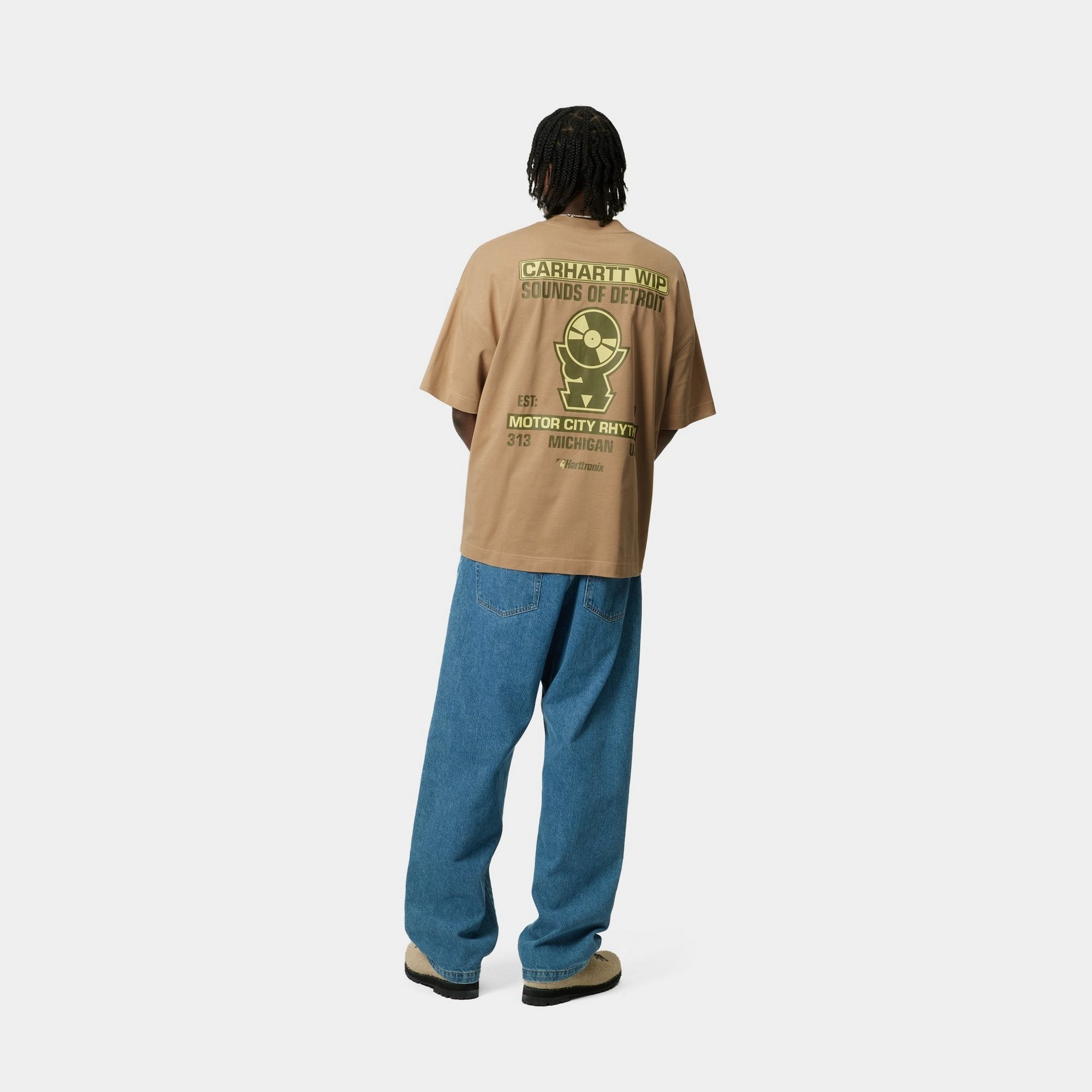 Harttronix Men's Vintage T-Shirt | Dusty Hamilton Brown | Soft Cotton Tee for Casual Wear & Street Style