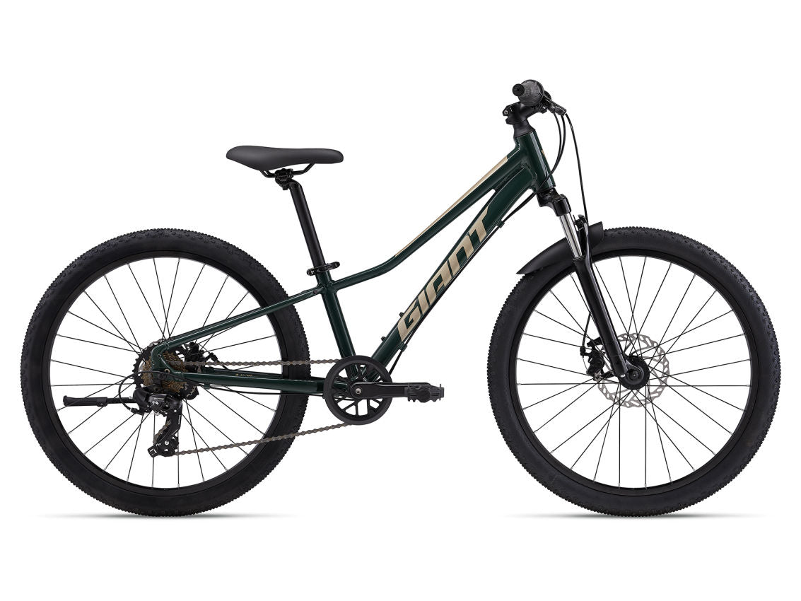 Giant Talon 24 Disc Mountain Bike - One Size Trekking Green | Perfect for Trail Riding & Outdoor Adventures