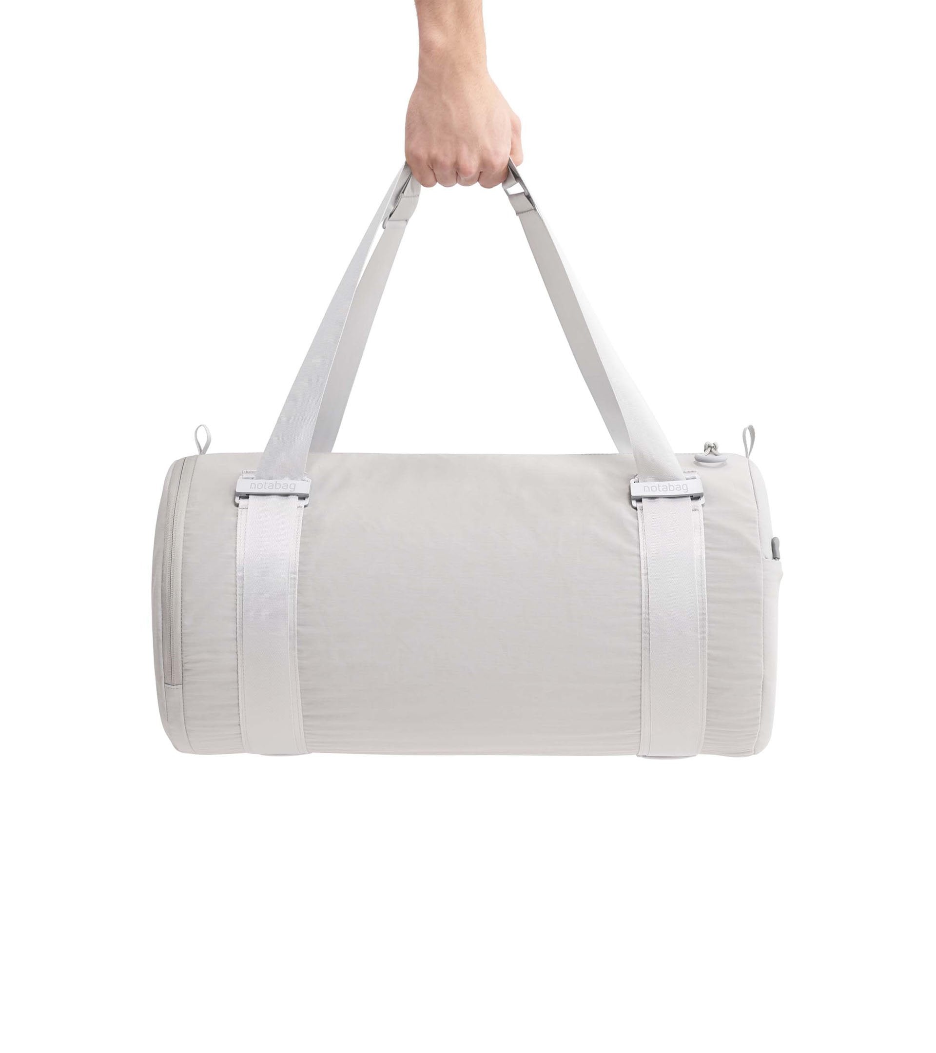 Notabag Duffle - Stylish Grey Convertible Backpack & Duffel Bag for Travel, Gym & Everyday Use
