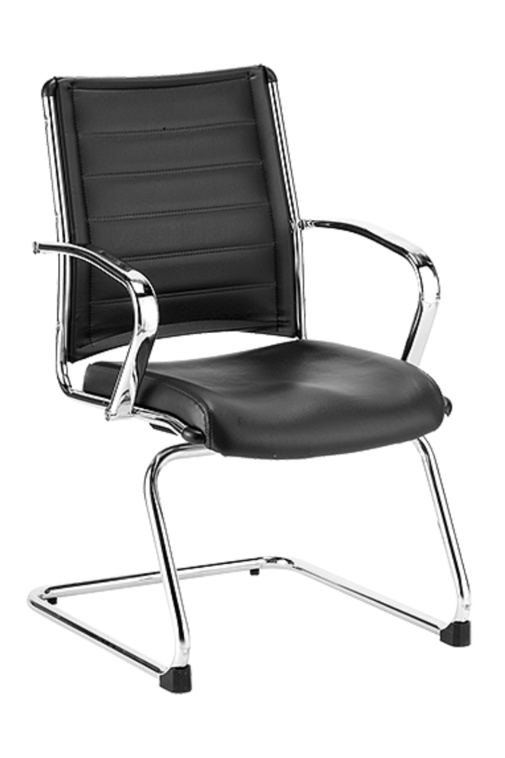 Eurotech Europa LE833 Genuine Leather Guest Chair - Premium Office Seating for Reception, Conference & Waiting Areas - Comfortable & Stylish for Professional Spaces