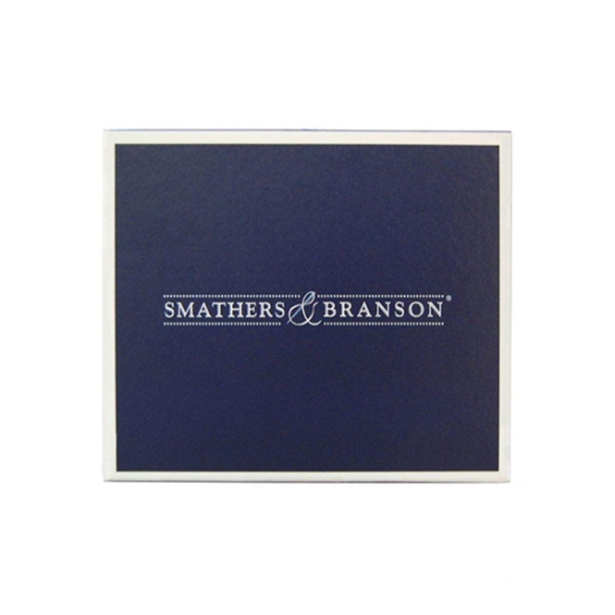 Smathers & Branson American Flag Needlepoint Bi-Fold Leather Wallet for Men - Patriotic RFID Blocking Genuine Leather Billfold - Perfect for Everyday Carry, Travel & Gifting