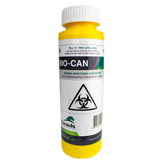 125mL Needle Disposal Container - Safe Sharps Disposal for Home, Clinic & Travel Use | FDA-Compliant Medical Waste Solution