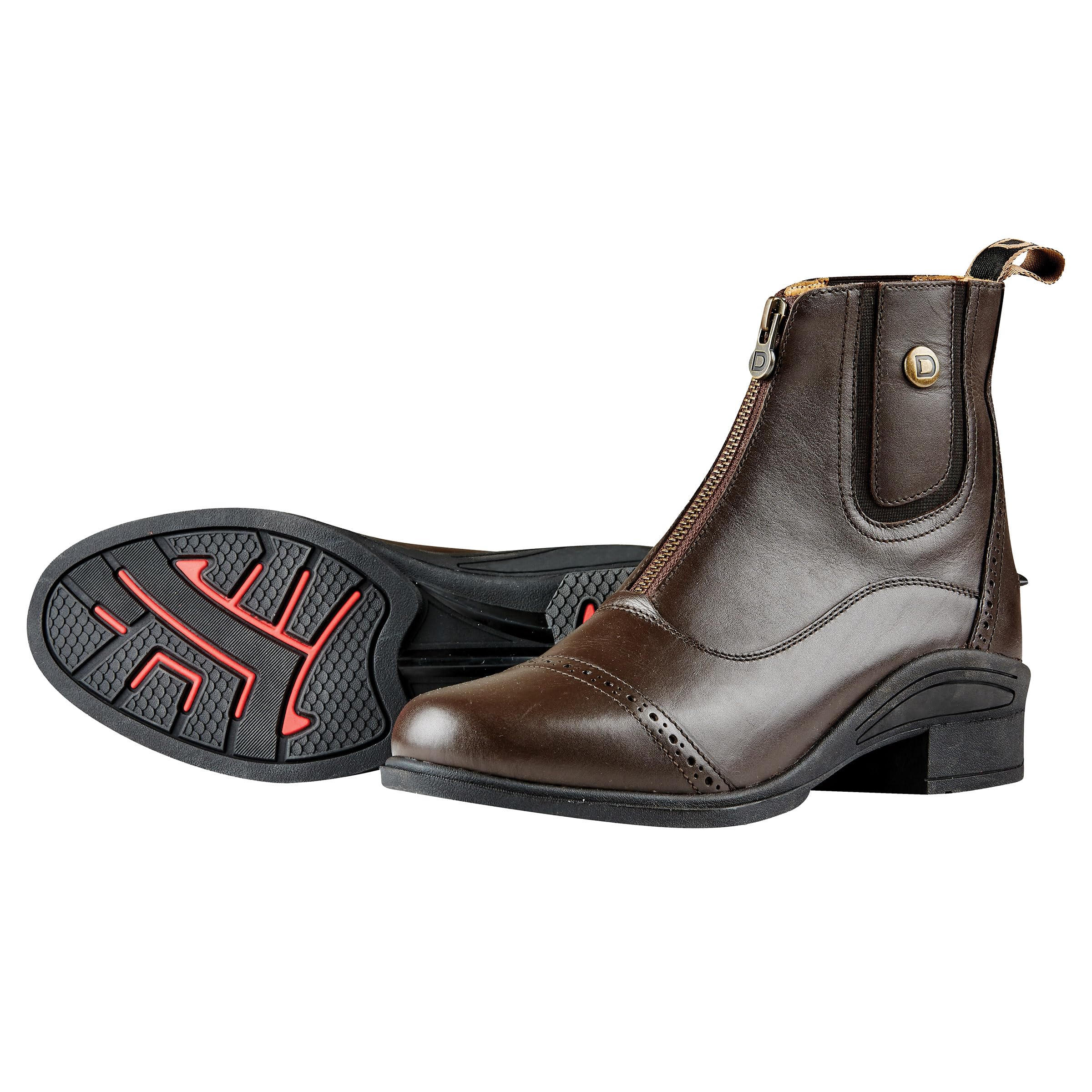 Dublin Rapture Zip Paddock Boots - Equestrian Riding Boots for Women & Girls - Comfortable Leather Horseback Riding Boots with Side Zipper - Perfect for Horse Shows, Training & Stable Work