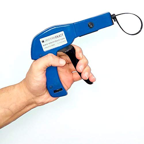 Electric Cable Tie Gun with Adjustable Tension - Zip Tie Fastening & Cutting Tool for Nylon Straps (Flush Cut) - Perfect for Electrical Wiring, DIY Projects & Industrial Use