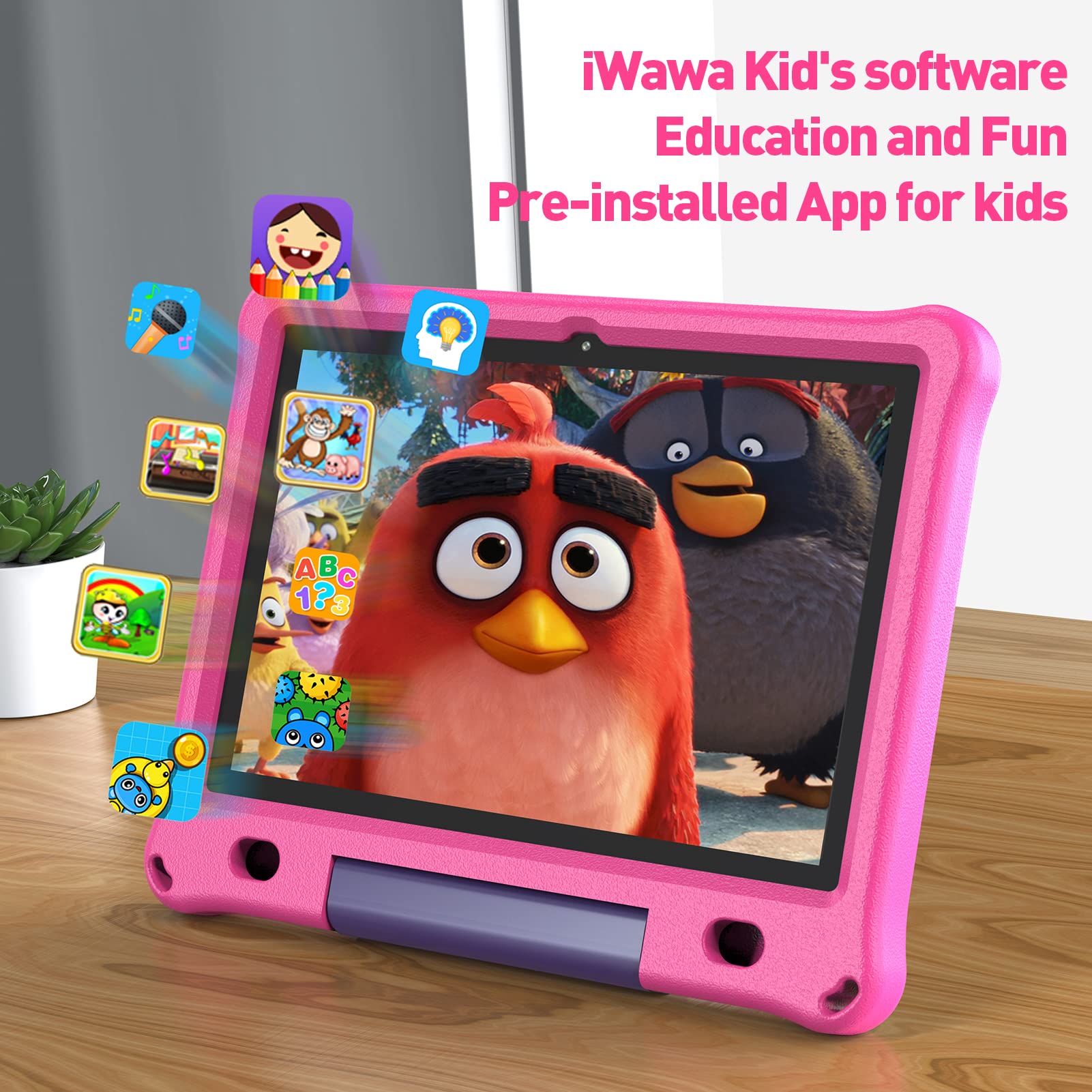 Best 10.1 Inch Kids Tablet with Android 12 | Octa-Core Processor, 3GB RAM & 64GB Storage | Educational & Entertainment Device for Children | Perfect for Learning, Games & Videos