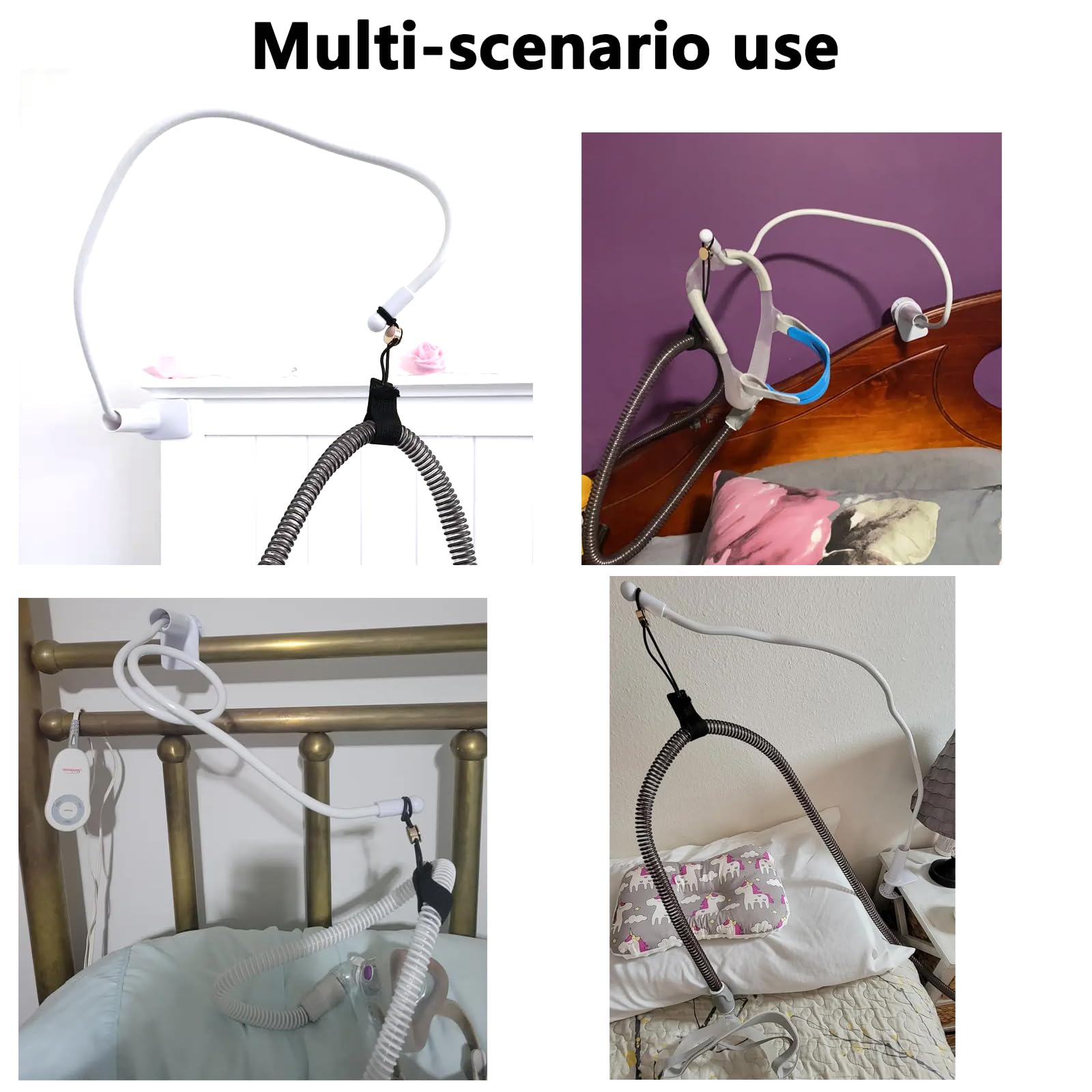 Portable CPAP Hose Lift and Holder for Travel & Home Use - Pre-Assembled, Flexible Design Fits Most Spaces | Ideal for CPAP Machine Users with Limited Bedside Space