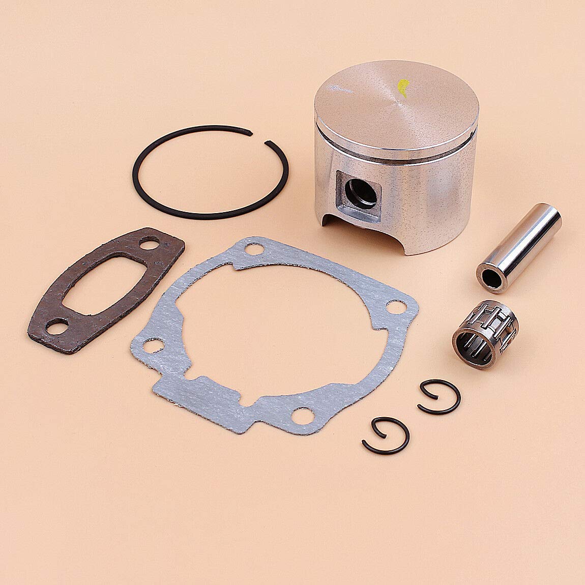 Husqvarna 55 Rancher 51 Chainsaw 46mm Piston Ring & Needle Cage Replacement Kit (Part #503608171) - Compatible with Chainsaw Repair & Maintenance