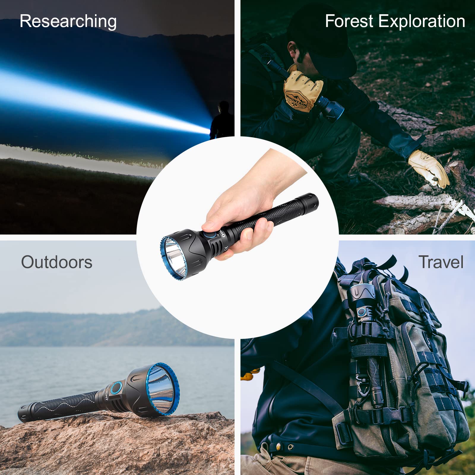 Olight Javelot Pro 2 Tactical Flashlight 2500 Lumens - Rechargeable LED Flashlight with Magnetic Dual Switch & Replaceable Battery - Powerful Hunting Light for Outdoor, Camping, Emergency & Search & Rescue Operations