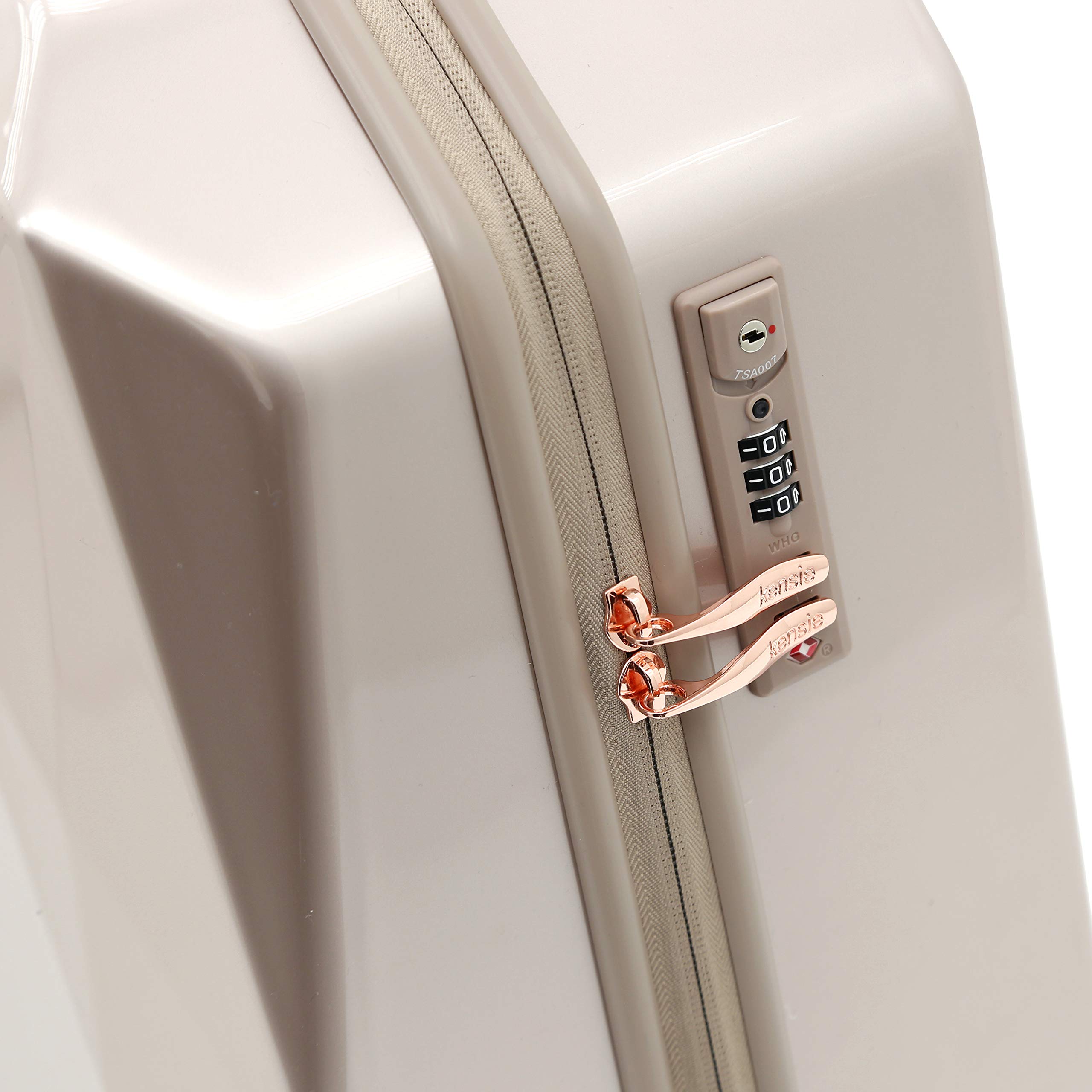 Kensie Women's Rose Gold Gemstone Luggage 2-Piece Set (28