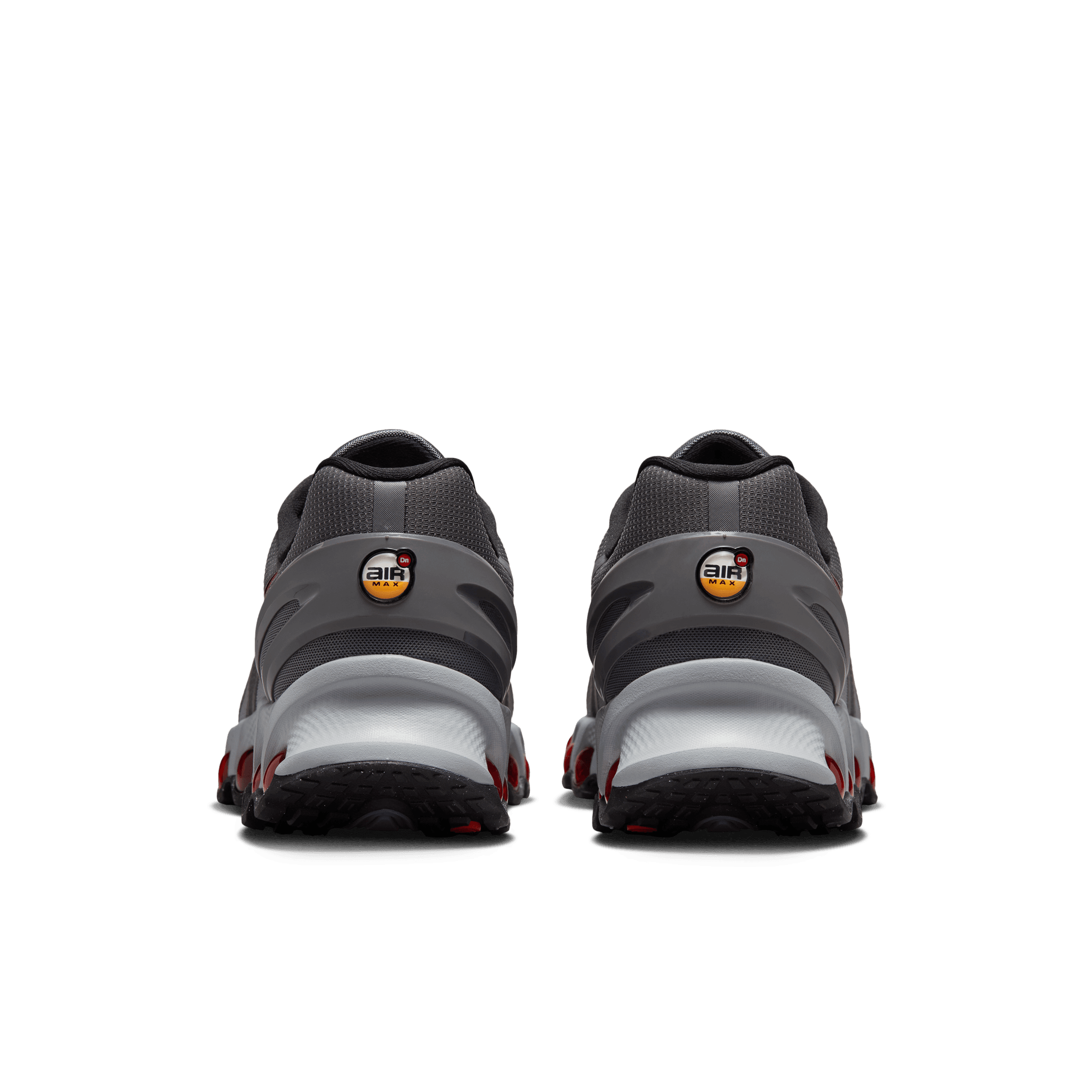 Nike Air Max DN8 Running Shoes - Iron Grey/Bright Crimson - Lightweight & Cushioned for Men's Athletic Performance - Perfect for Gym, Jogging & Casual Wear