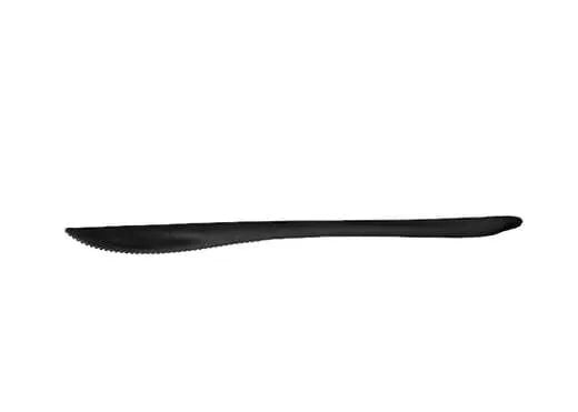 Eco-Friendly Black Kitchen Knife - Sharp Stainless Steel Blade for Chopping, Slicing & Dicing - Perfect for Home Cooking, Camping & Outdoor Adventures