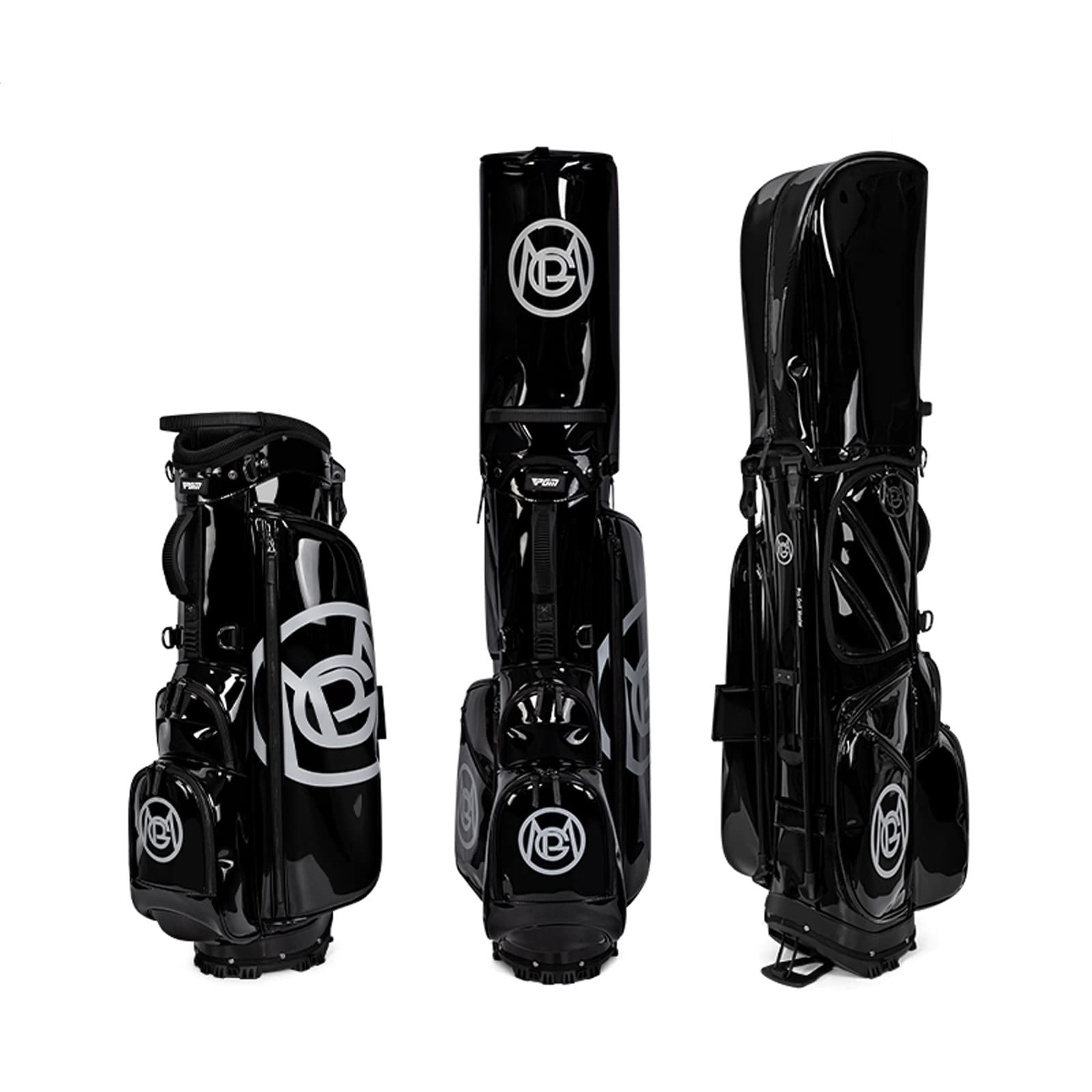 PGM Lightweight Waterproof Golf Stand Bag with 5-Way Divider & Stable Triangle Bracket - Durable Golf Club Cart Bag with Adjustable Strap for Men & Women - Perfect for Travel & Course Use