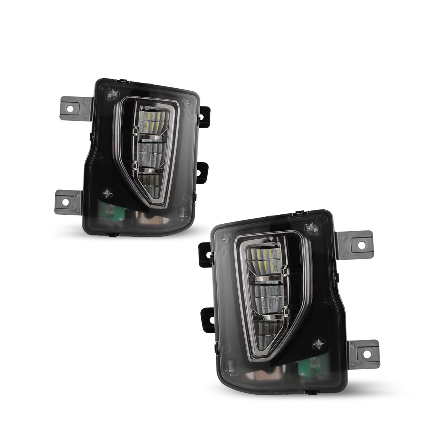 2016-2018 Chevrolet Silverado 1500 LED Fog Lights with Wiring Kit & Switch - Clear Lens Replacement Fog Lamps for Pickup Trucks - Perfect for Off-Roading, Night Driving & Enhanced Visibility in Foggy Conditions