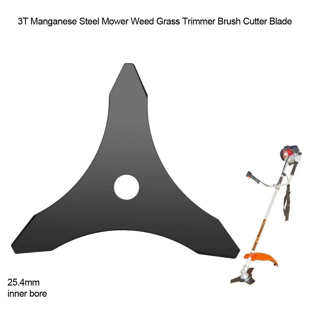 3 Teeth Steel Brush Cutter Blades 25.4mm - Heavy Duty Replacement Trimmer Blades for Weed Eater, Brush Cutter Attachment Parts - Perfect for Lawn Care, Landscaping & Yard Maintenance