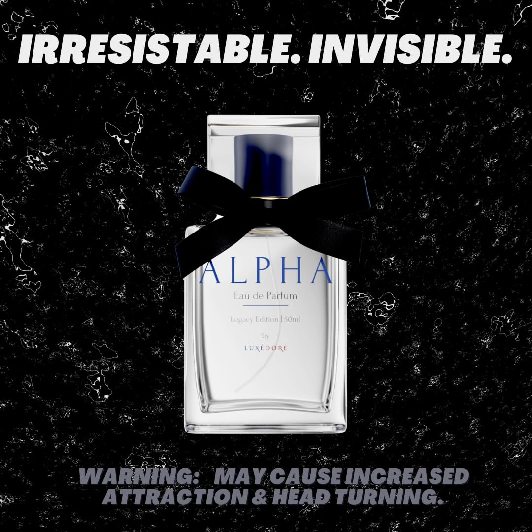 ALPHA Classic Eau De Parfum for Men - Fresh Woody Jasmine Pheromone Cologne | Long Lasting Fragrance for Date Night, Office & Special Occasions
