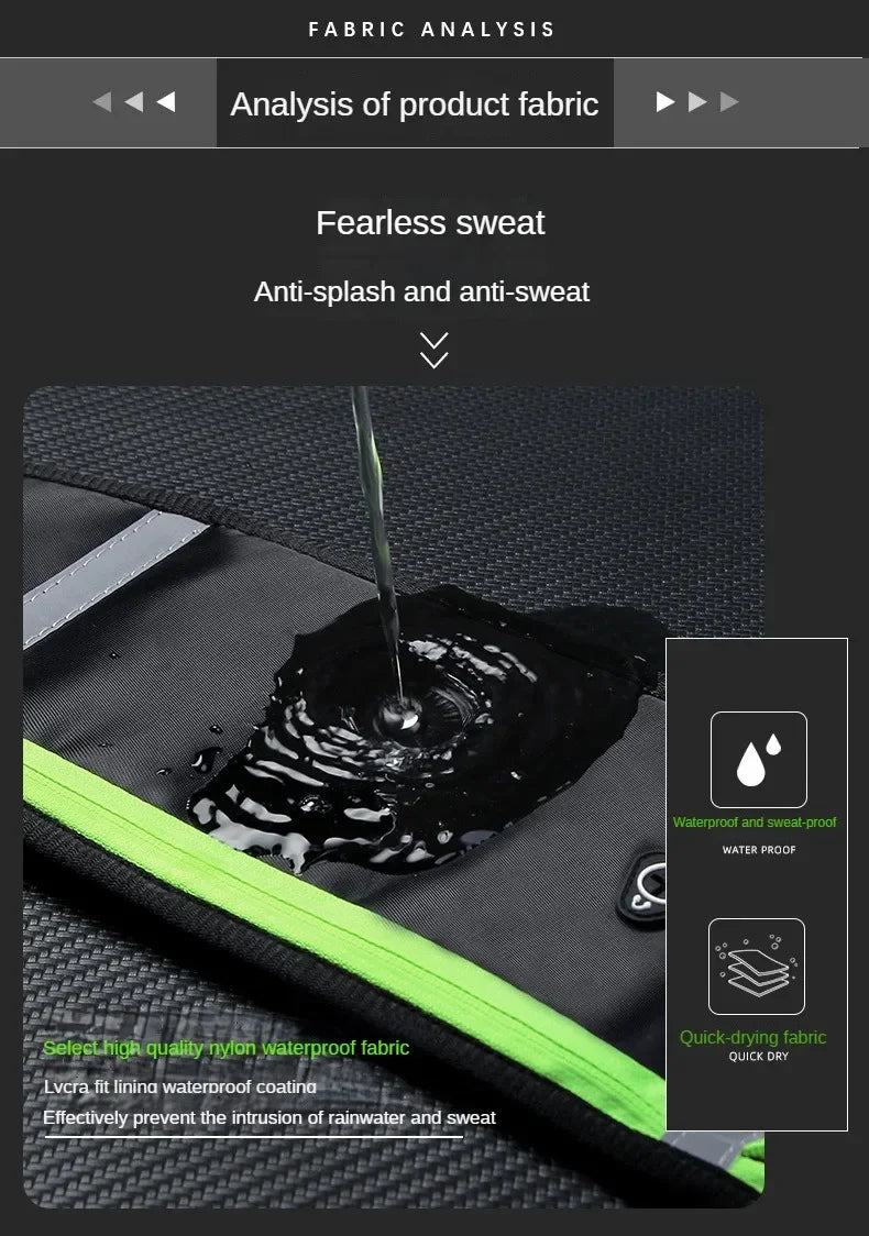 Lightweight Running Waist Pack - Sports Jogging Belt with Phone Pocket & Zipper Pouch for Men Women - Perfect for Gym, Hiking, Travel & Outdoor Activities