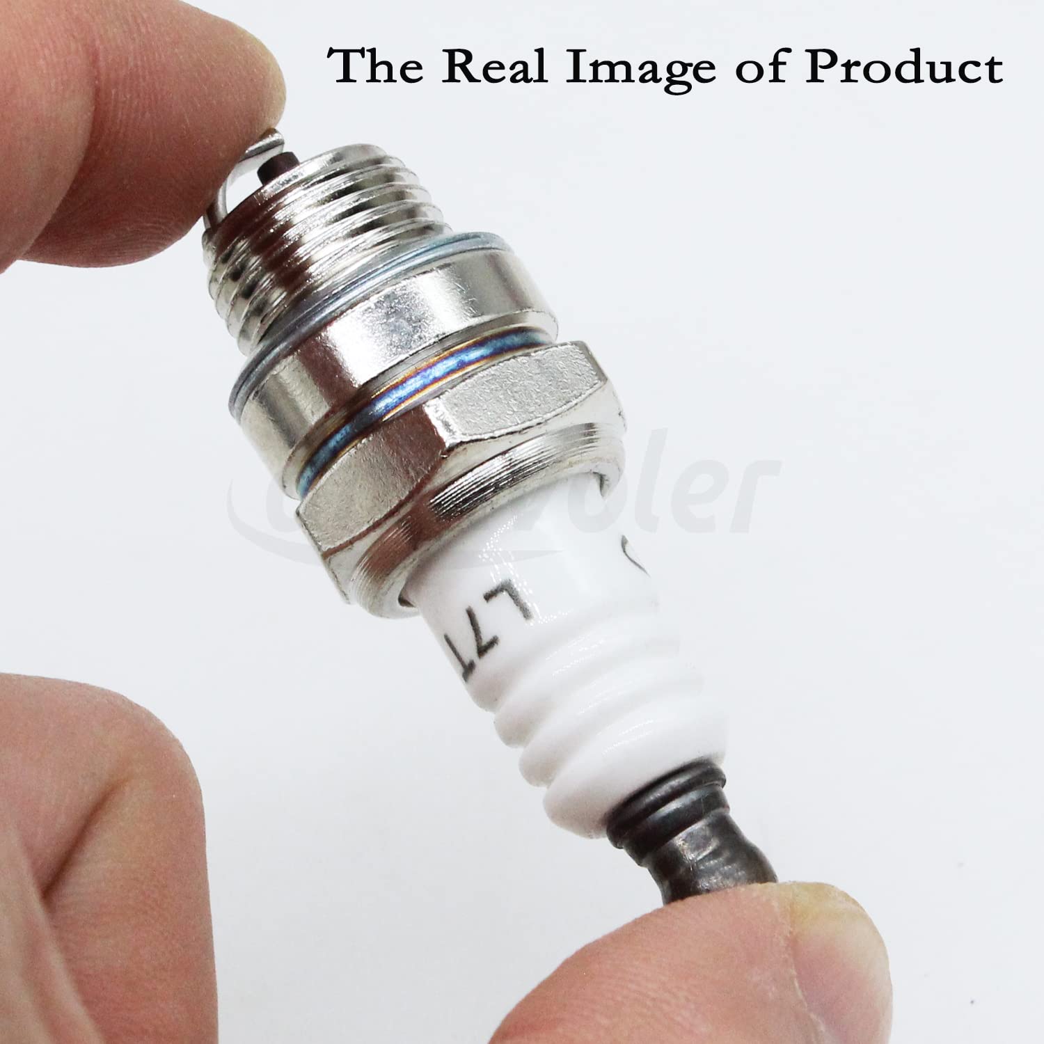 High-Performance Spark Plug L7T for 2-Stroke 33cc-49cc Engines - Compatible with ATV, Mini Pocket Bike, Quad Scooter, Chainsaw, Trimmer, Brushcutter, Strimmer, Lawn Mower - Fits BM6A, Echo, Wacker, Kawasaki (1 Pack) - Ideal for Small Engine Maintenance & Power Tool Repair