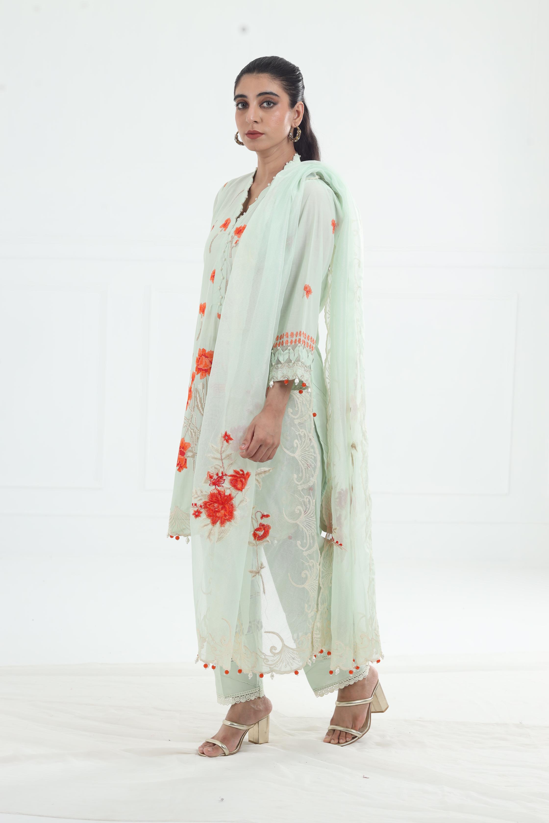 Sana Safinaz Muzlin Volume 1 '25 Stitched Embroidered Lawn Suit - Premium Pakistani Designer Wear for Women | Perfect for Weddings, Parties & Special Occasions