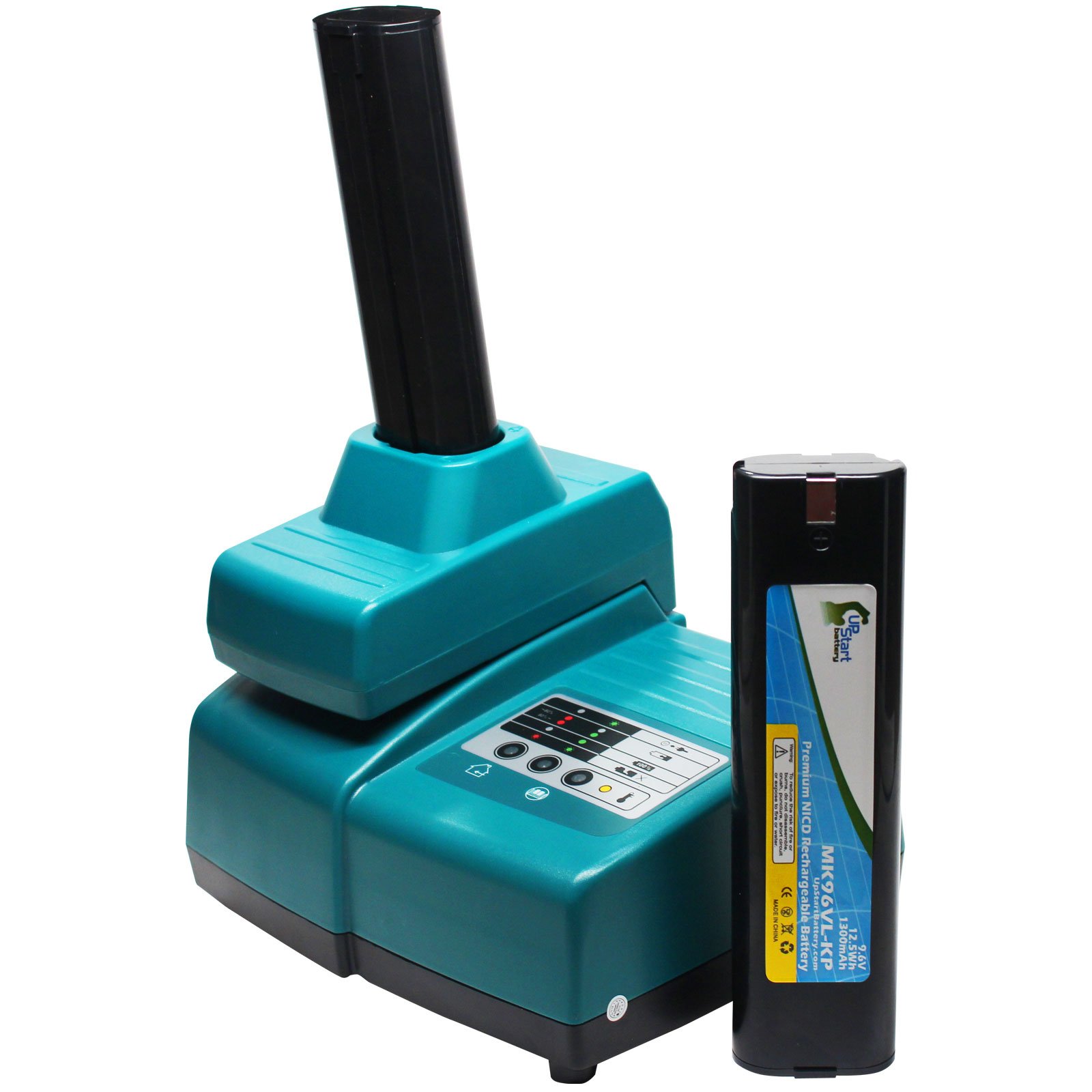 2 Pack Replacement Battery for Makita 8400D & Universal Charger - Compatible with Makita 9.6V Stick Power Tools (1300mAh NiCd) - Perfect for Drills, Saws & DIY Projects