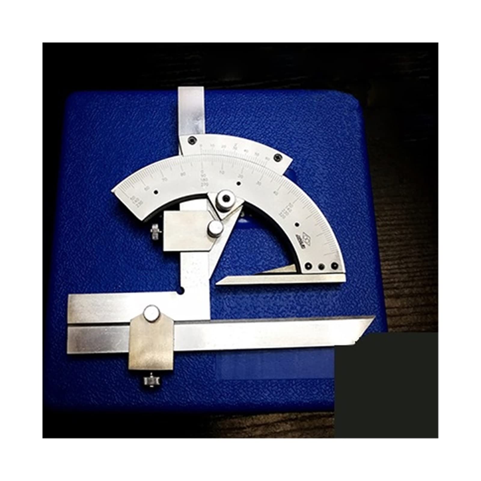 0-320 Degree Universal Protractor & Angle Finder - Carbon Steel Goniometer for Precise Inner/Outer Angle Measurement - Machinist Tools & Measuring Instruments (Ideal for Woodworking, Metalworking, and DIY Projects)