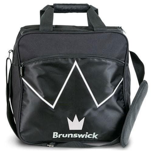 Brunswick Blitz Single Tote Black Bowling Bag - Premium Bowling Accessory for League & Casual Play | Durable & Stylish Sports Equipment
